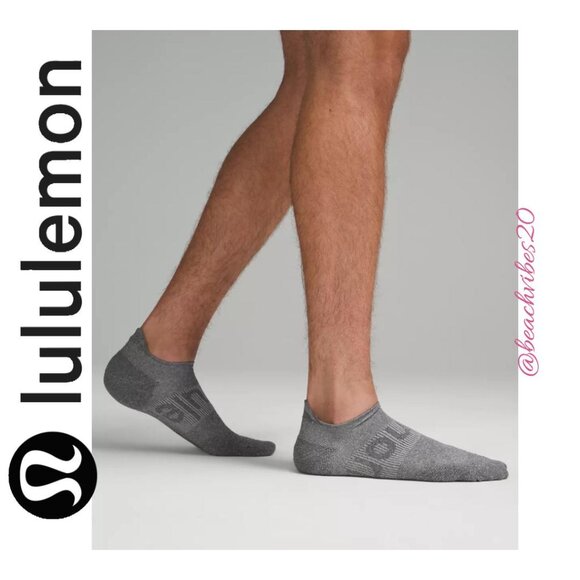 LULULEMON ATHLETICA Power Stride No-Show Sock with Active Grip *3 Pack L LL-243 - Picture 3 of 4